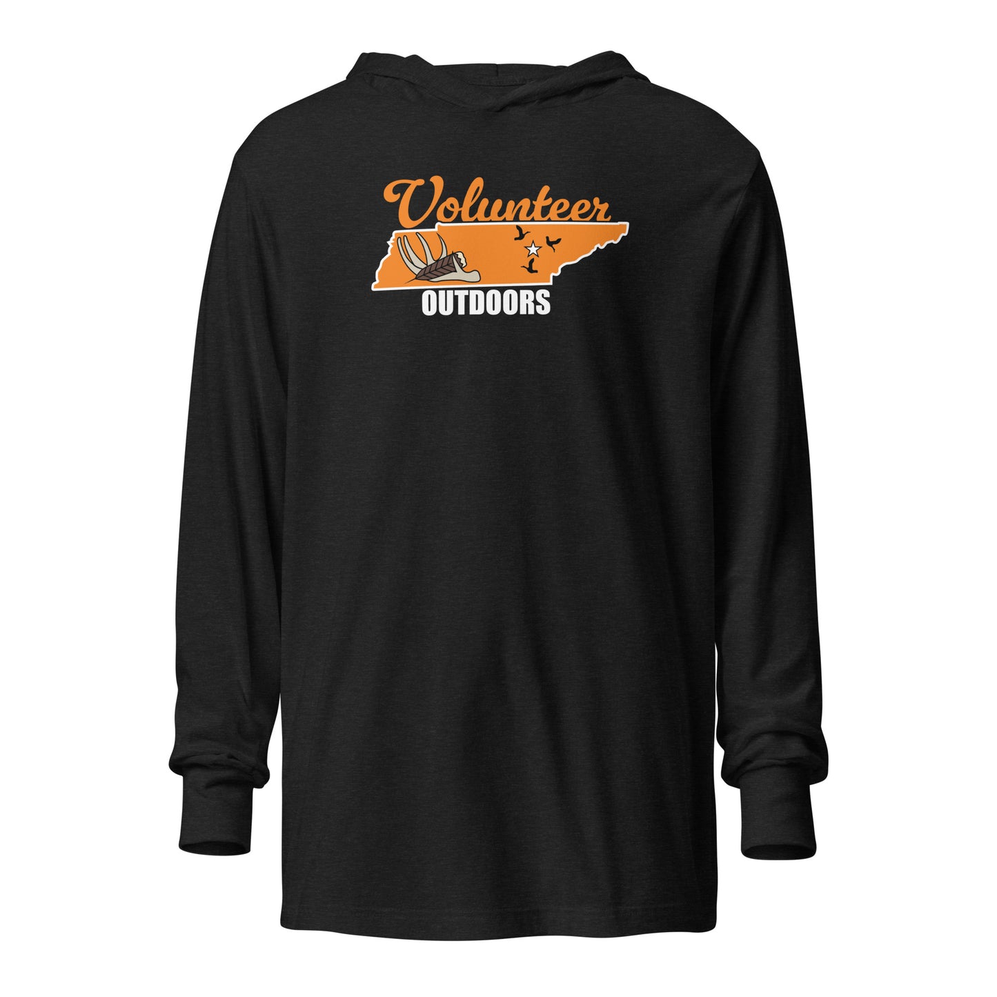 Hooded long-sleeve tee (Black)